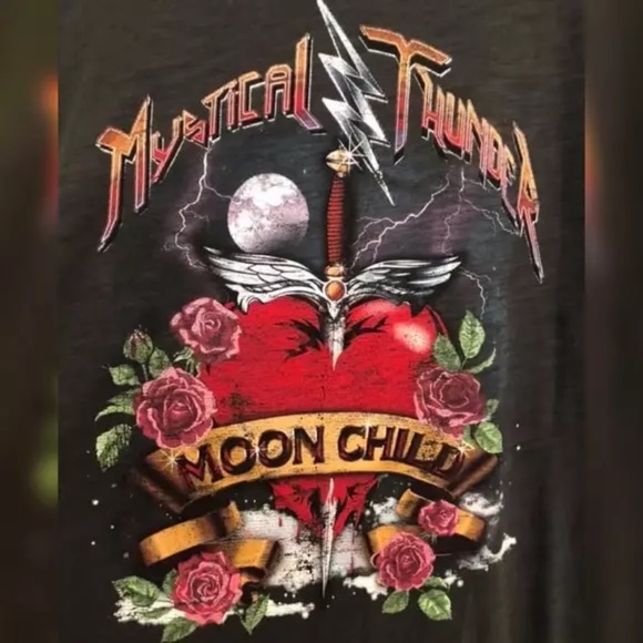 Mystical Thunder Moon Child Graphic Tee Dress - Picture 5 of 6